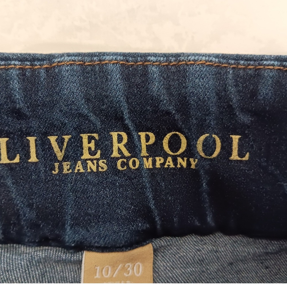 Liverpool 10/30 Pull On Skinny Legging Jeans Dark Wash Indigo Stretch Denim‎ - Picture 13 of 15